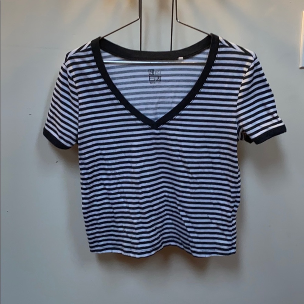 PACSUN striped V Neck